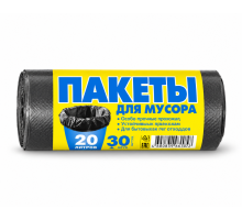 Мешок для мусора 30шт 20л Лидерпак супер прочный
