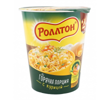 Лапша Роллтон c Курицей, стакан, 70г
