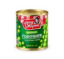 Горошек зеленый из мозговых сортов Фрау Марта, ГОСТ, 400 г