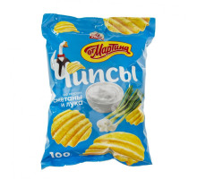 Чипсы рифленые От Мартина сметана-лук, 100г