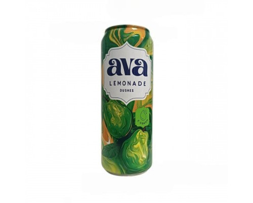 Лимонад AVA Lemonade Dushes, 0,45л Лимонад AVA Lemonade Dushes, 0,45л
