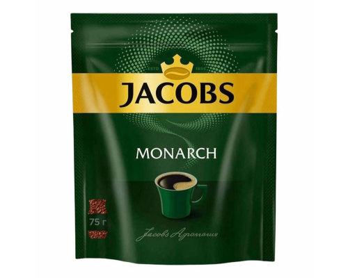 Кофе Jacobs Monarch растворимый сублимированный, 75г Кофе Jacobs Monarch растворимый сублимированный, 75г