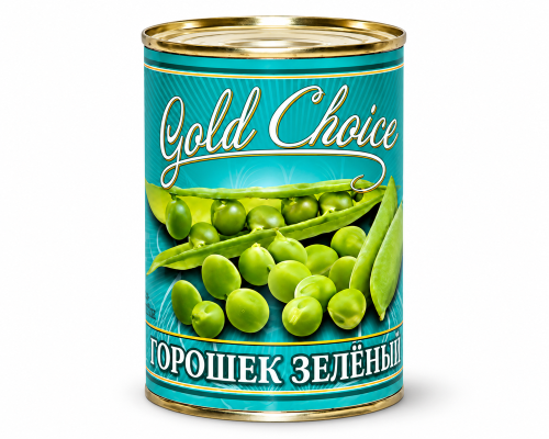 Горошек зеленый Gold Choice, 425 г