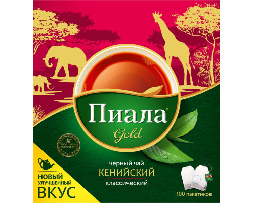 Чай ПИАЛА Gold Черный Классический Кенийский, 24*100*2г