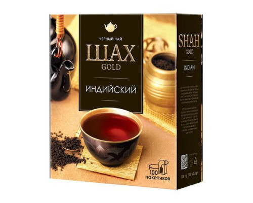 Чай черный Шах Gold Индийский, 125*2г