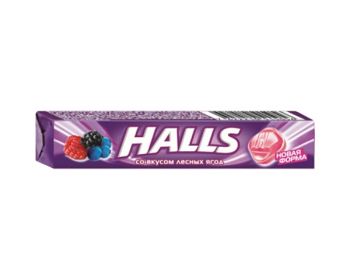 Halls Карамель леденцовая Клубника-малина-черника 