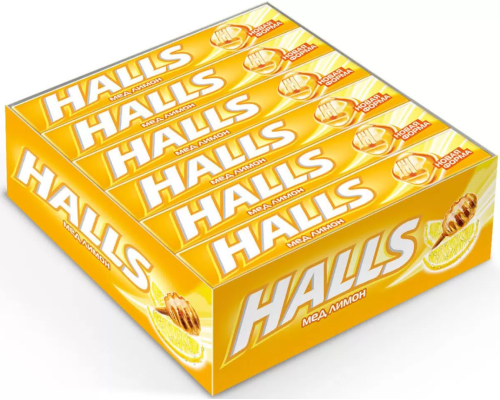 Halls Карамель леденцовая Мед - лимон