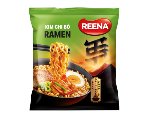 REENA Рамен с острым кимчи в мясном бульоне, 115г
