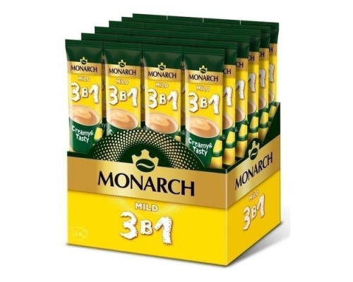 Кофе растворимый Jacobs Monarch Mild 3в1, 13,5г