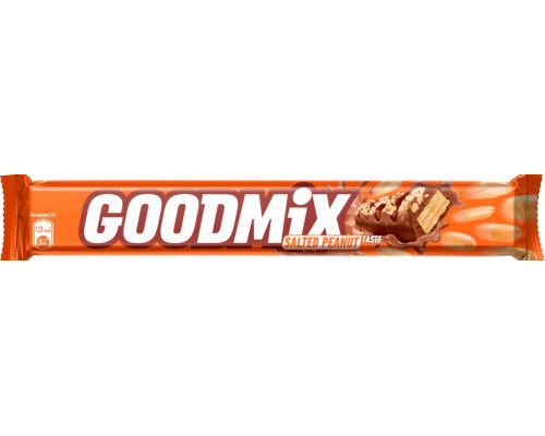 Шоколадный батончик Good Mix DUO Соленый Арахис, 40г Шоколадный батончик Good Mix DUO Соленый Арахис, 40г