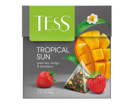 Чай зеленый TESS Tropical Sun, 20*1,8г