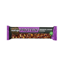 Батончик Protein  Nut&Go миндаль-клюква-арахис, 34г  