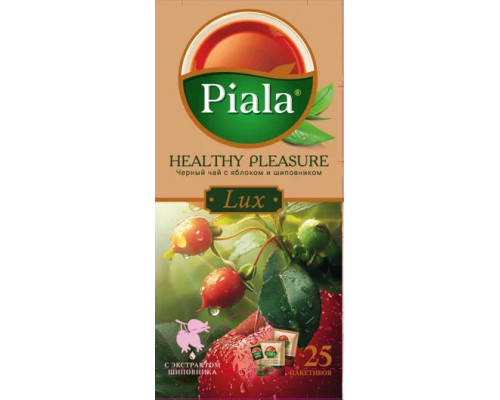 Чай черный Пиала LUX Healthy Pleasure Яблоко-Шиповник, 25*1,5г
