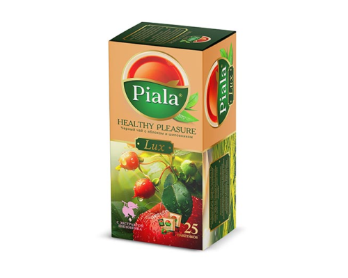 Чай черный Пиала LUX Healthy Pleasure Яблоко-Шиповник, 25*1,5г