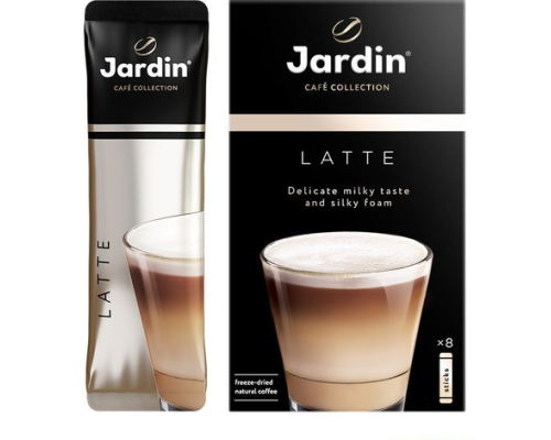 Кофе растворимый Jardin 3в1 Латте премиум микс,18г 
