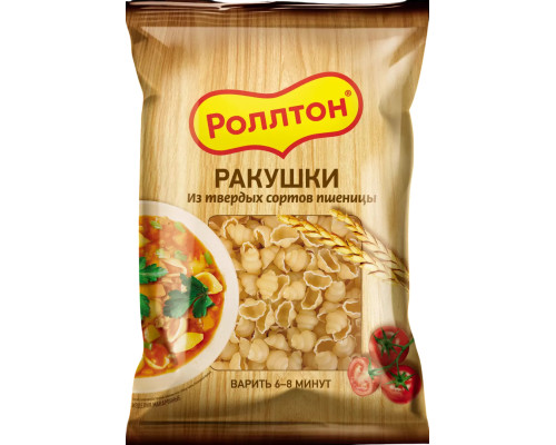 Роллтон Макароны ракушки, 400г