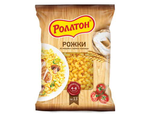 Макароны Роллтон Рожки , 400 г