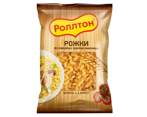 Макароны Роллтон Рожки , 400 г