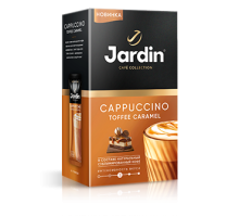 Кофе растворимый Jardin 3в1 Капучино Тоффи премиум микс, 18г 