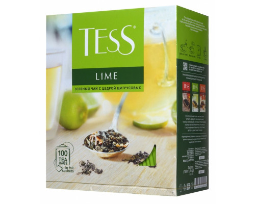 Чай зеленый Tess Lime, 100*2г.