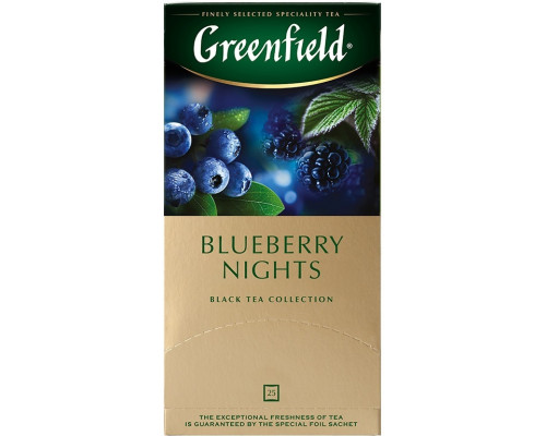 Чай Greenfield Blueberry Nights черный 25х1,5г