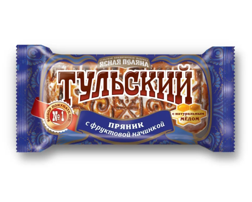 Пряники Ясная поляна Тульский, с фруктовой начинкой, 130 г