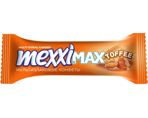 Крнфеты мульти-злаковые в глазури MEXXI MAX Карамель(Ирис), 16г