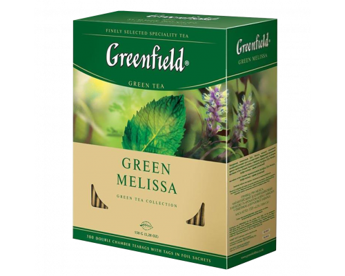 Чай зеленый Greenfield Green Melissa, 100*2г.