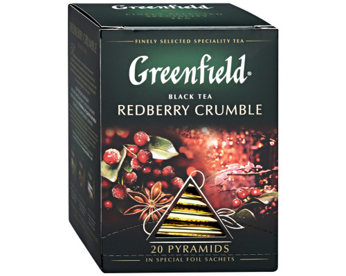 Чай Greenfield Redberry Crumble черный, 20х1,8г