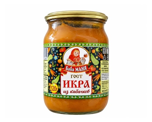 Икра кабачковая Баба Маня, 520 г