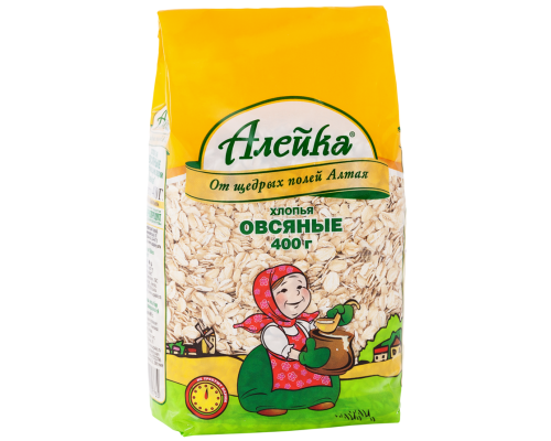 Хлопья Алейка овсяные, 400г