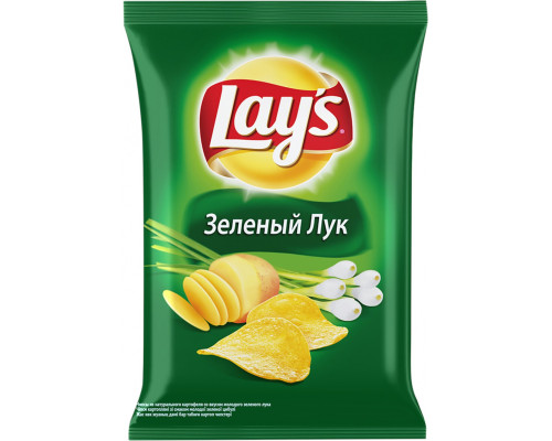 Чипсы Lays Зеленый лук, 140г