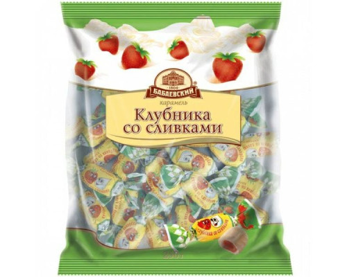 Бабаевский Карамель Клубника со сливками, 1кг