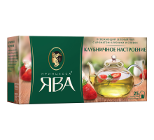 Чай зеленый Принцесса Ява Клубничное настроение, 25*1,5г.