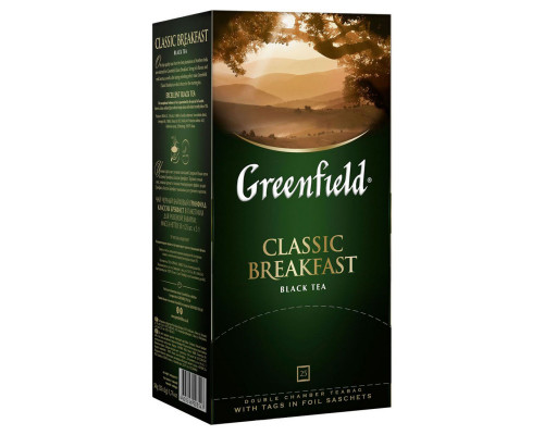 Чай черный Greenfield Classic Breakfast, 25*2г.