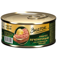 Знаток Паштет со слив маслом, 100г