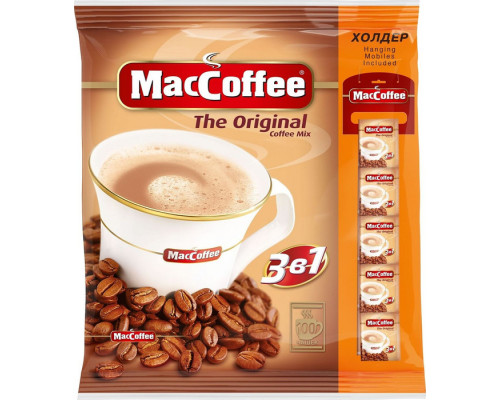 MacCoffee Original растворимый кофейный напиток 3 в 1, 100*20г