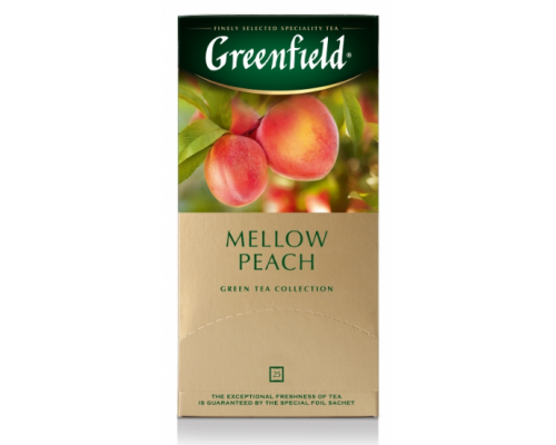 Чай Greenfield Mellow Peach зеленый, 25х1,5г