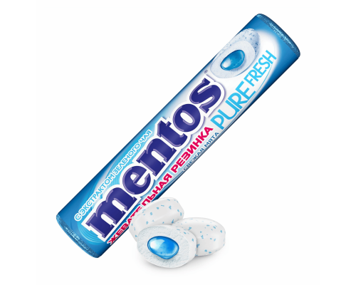 Жевательная резинка Mentos Pure fresh, Свежая мята, 15,5г