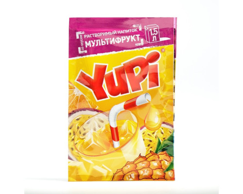 Растворимый напиток YUPI Мультифрукт, 12г