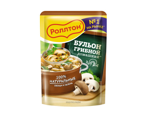 Роллтон Бульон домашний грибной, 90г