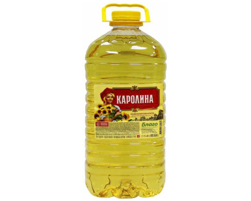 Масло подсолнечное Каролина, 5л