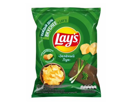 Чипсы Lays Молодой зеленый лук, 70г