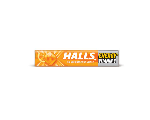 Halls Карамель леденцовая, Витамин C и апельсин