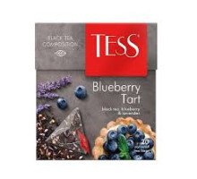 Черный чай в пирамидках Tess Blueberry Tart, 20*1,8г