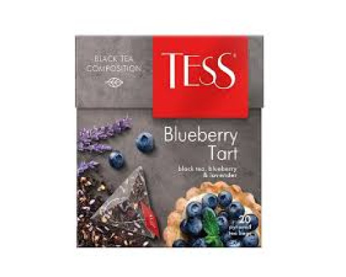 Черный чай в пирамидках Tess Blueberry Tart, 20*1,8г