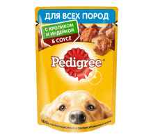 Pedigree влажный корм для собак, Кролик и индейка, 85г