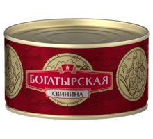 Сохраним традиции Свинина тушеная Богатырская, 325г