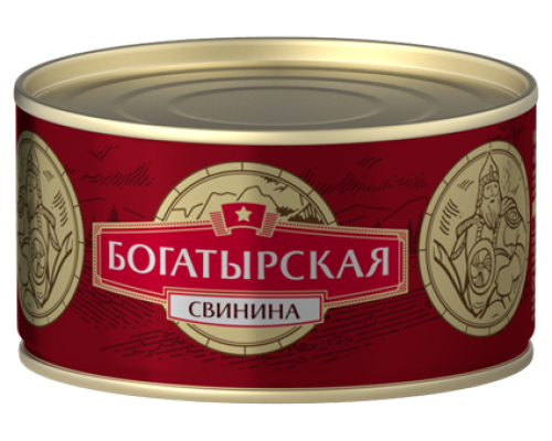 Сохраним традиции Свинина тушеная Богатырская, 325г
