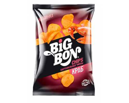 Чипсы картофельные Big Bon Краб, 75г